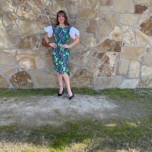 Size 2 Silk sleeve dress